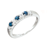 Anello Magia oro bianco diamanti e zaffiri - Bliss - immagine 3