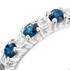 Anello Magia oro bianco diamanti e zaffiri - Bliss - immagine 2