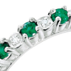 Anello Magia oro bianco diamanti e smeraldo - Bliss - immagine 2
