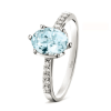 Anello Azzurra acquamarina e diamanti - Bliss - immagine 3