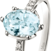 Anello Azzurra acquamarina e diamanti - Bliss - immagine 2