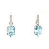 Orecchini Azzurra Acquamarina e Diamanti - Bliss - immagine 3