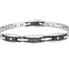 Bracciale Rebel- Bliss- acciaio e nero - immagine 2