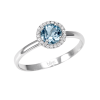 Anello Delizia diamanti e acquamarina - Bliss - immagine 3