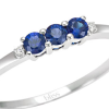 Anello Allegra diamanti e zaffiri blu - Bliss - immagine 2