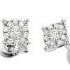 Orecchini Caresse in Oro bianco e Diamanti - Bliss - immagine 2