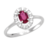 Anello Elenoire diamanti e rubino - Bliss - immagine 3