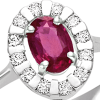 Anello Elenoire diamanti e rubino - Bliss - immagine 2