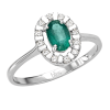 Anello Elenoire diamanti e smeraldo - Bliss - immagine 3