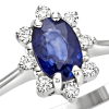 Anello Isabelle diamanti e zaffiro - Bliss - immagine 2