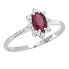Anello Isabelle diamanti e rubino - Bliss - immagine 3