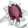 Anello Isabelle diamanti e rubino - Bliss - immagine 2