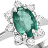 Anello Isabelle diamanti e smeraldo - Bliss - immagine 2