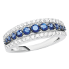 Anello Prestige Selection diamanti e zaffiri blu - Bliss - immagine 3