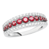 Anello Prestige Selection diamanti e rubini rossi - Bliss - immagine 3