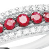 Anello Prestige Selection diamanti e rubini rossi - Bliss - immagine 2