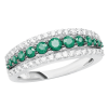 Anello Prestige Selection diamanti e smeraldi verdi - Bliss - immagine 3