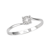 Anello Delice oro bianco e un diamante - Bliss - immagine 3
