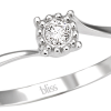 Anello Delice oro bianco e un diamante - Bliss - immagine 2