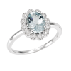Anello St.Barth diamanti e acquamarina - Bliss - immagine 3