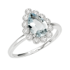 Anello Antille diamanti e acquamarina - Bliss - immagine 3