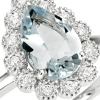 Anello Antille diamanti e acquamarina - Bliss - immagine 2
