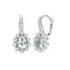 Orecchini Antille in Oro Bianco Diamanti e Acquamarina - Bliss - immagine 3
