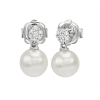 Orecchini Sophie in Oro Bianco Diamanti e Perle - Bliss - immagine 3