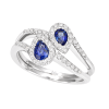 Anello Prestige Selection diamanti e zaffiro - Bliss - immagine 3