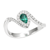 Anello Prestige Selection diamanti e smeraldo - Bliss - immagine 3