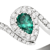 Anello Prestige Selection diamanti e smeraldo - Bliss - immagine 2