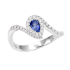 Anello Prestige Selection diamanti e zaffiro - Bliss - immagine 3