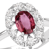 Anello Prestige Selection oro bianco diamanti e rubino - Bliss - immagine 2