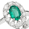 Anello Prestige Selection oro bianco diamanti e smeraldo - Bliss - immagine 2