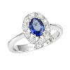 Anello Prestige Selection oro bianco diamanti e zaffiro - Bliss - immagine 3