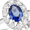 Anello Prestige Selection oro bianco diamanti e zaffiro - Bliss - immagine 2