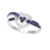 Anello Infinito Amore diamanti e zaffiro - Bliss - immagine 3