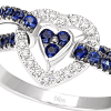 Anello Infinito Amore diamanti e zaffiro - Bliss - immagine 2