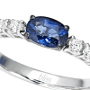 Anello Prestige Selection diamanti e zaffiro blu - Bliss - immagine 2