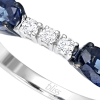Anello Prestige Selection diamanti e due zaffiri - Bliss - immagine 2
