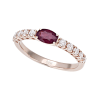 Anello Prestige Selection oro rosa diamanti e rubino - Bliss - immagine 3