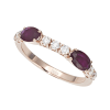 Anello Prestige Selection oro rosa diamanti e due rubini - Bliss - immagine 3