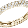 Anello veretta Prestige Selection oro giallo e diamanti - Bliss - immagine 2