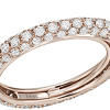 Anello veretta Prestige Selection oro rosa e diamanti - Bliss - immagine 2