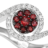 Anello Prestige Selection fiore diamanti e rubini - Bliss - immagine 2