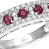 Anello Prestige Selection fascetta diamanti e rubini - Bliss - immagine 2