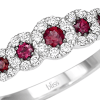 Anello Prestige Selection fiori diamanti e rubini - Bliss - immagine 2