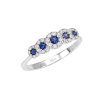 Anello Prestige Selection fiori diamanti e zaffiri - Bliss - immagine 3