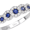 Anello Prestige Selection fiori diamanti e zaffiri - Bliss - immagine 2