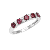 Anello Prestige Selection oro bianco diamanti e rubini - Bliss - immagine 3